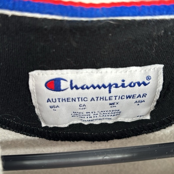 Champion‎ Gray Logo Hoodie Men’s Sz Small - Picture 2 of 3